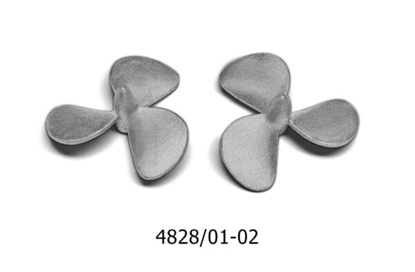 Metal 3 blade propellers for static models Left 12mm