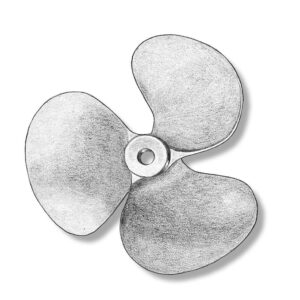 Metal 3 blade propellers for static models left 20mm