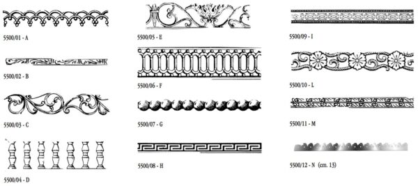 Ornate Trim Brass 6x250mm