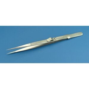 Fine Serrated Locking Tweezers