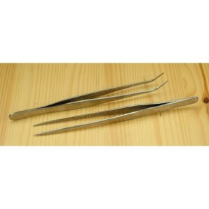 Straight-Tip Stainless Tweezers (175mm)