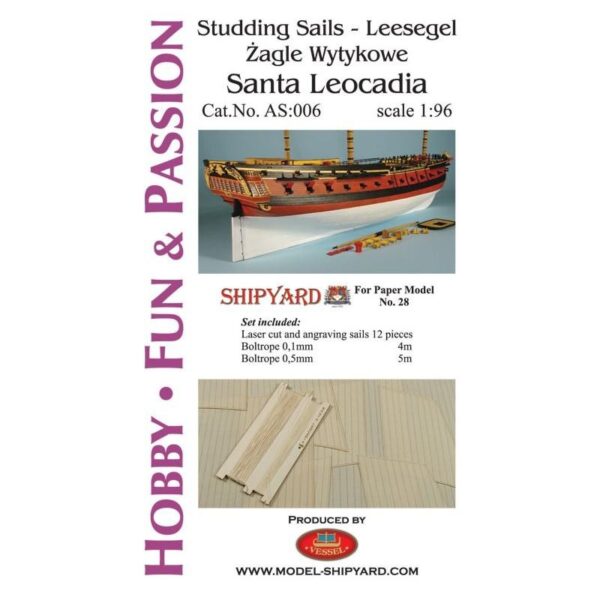 Santa Leocadia - Studding Sails 1:96