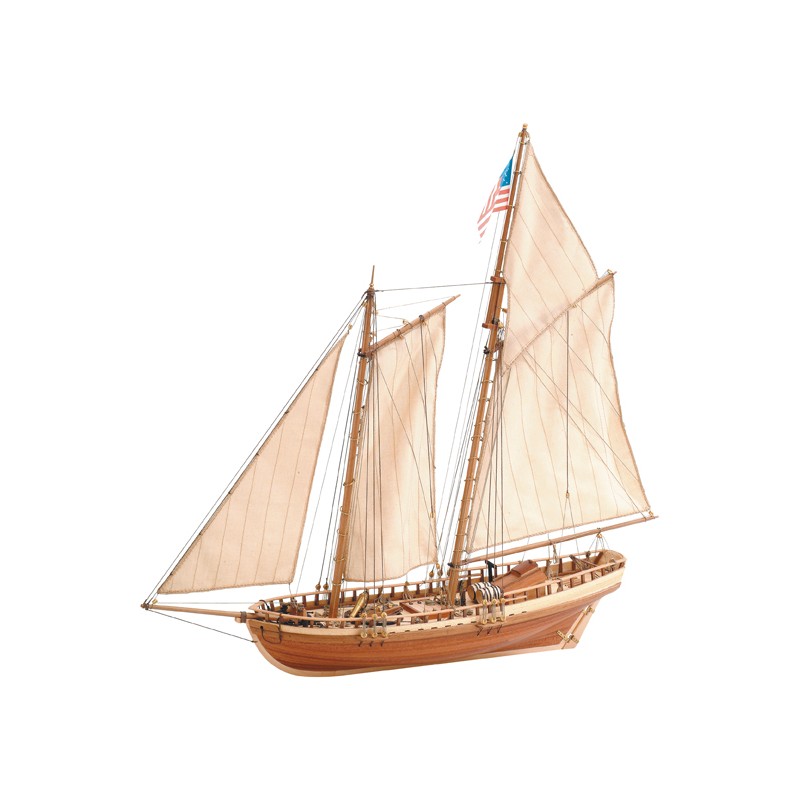 Artesanía Latina - Wooden Ship Model Kit – American Schooner, Virginia –  Model 22115, 1:41 Scale – Models to Assemble – Beginner Level